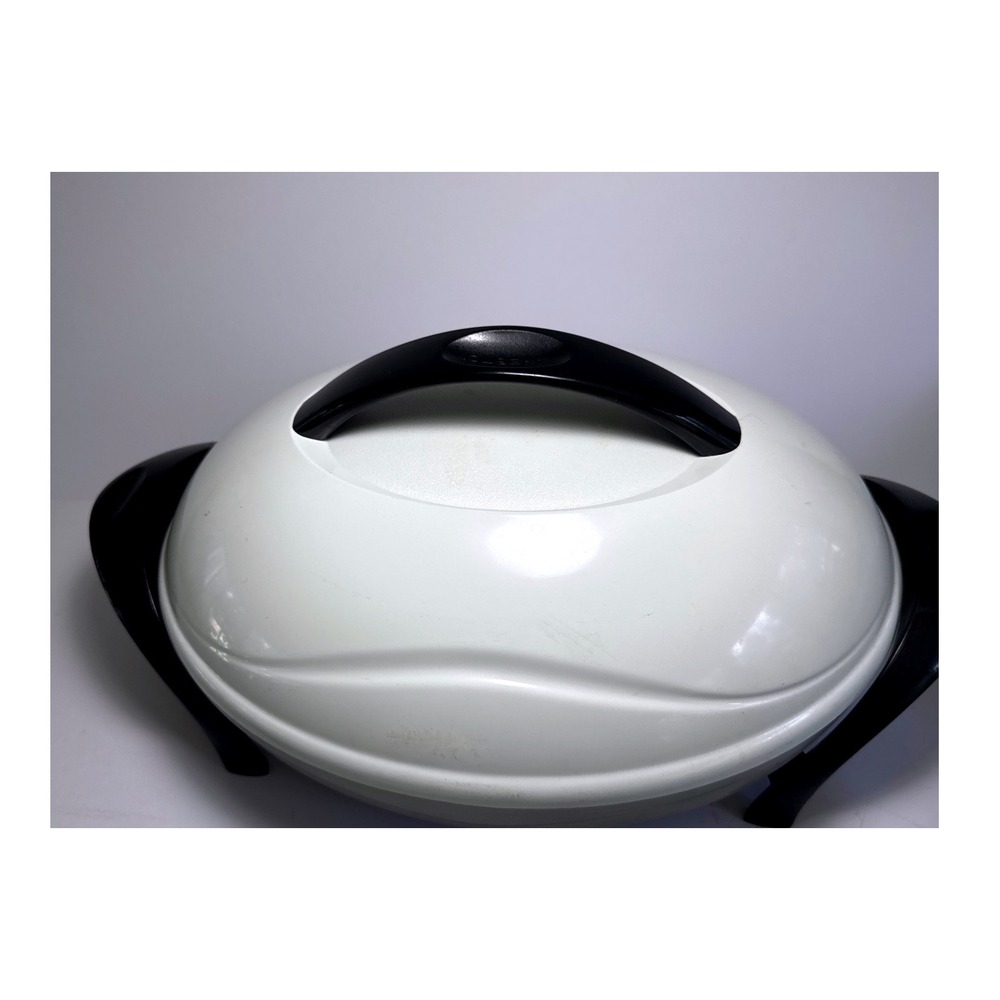 Vintage Presto Electric Skillet White Dome Lid Control Master Heat Probe Works